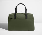 Back view of The Overnight bag with trolley sleeve pass-through