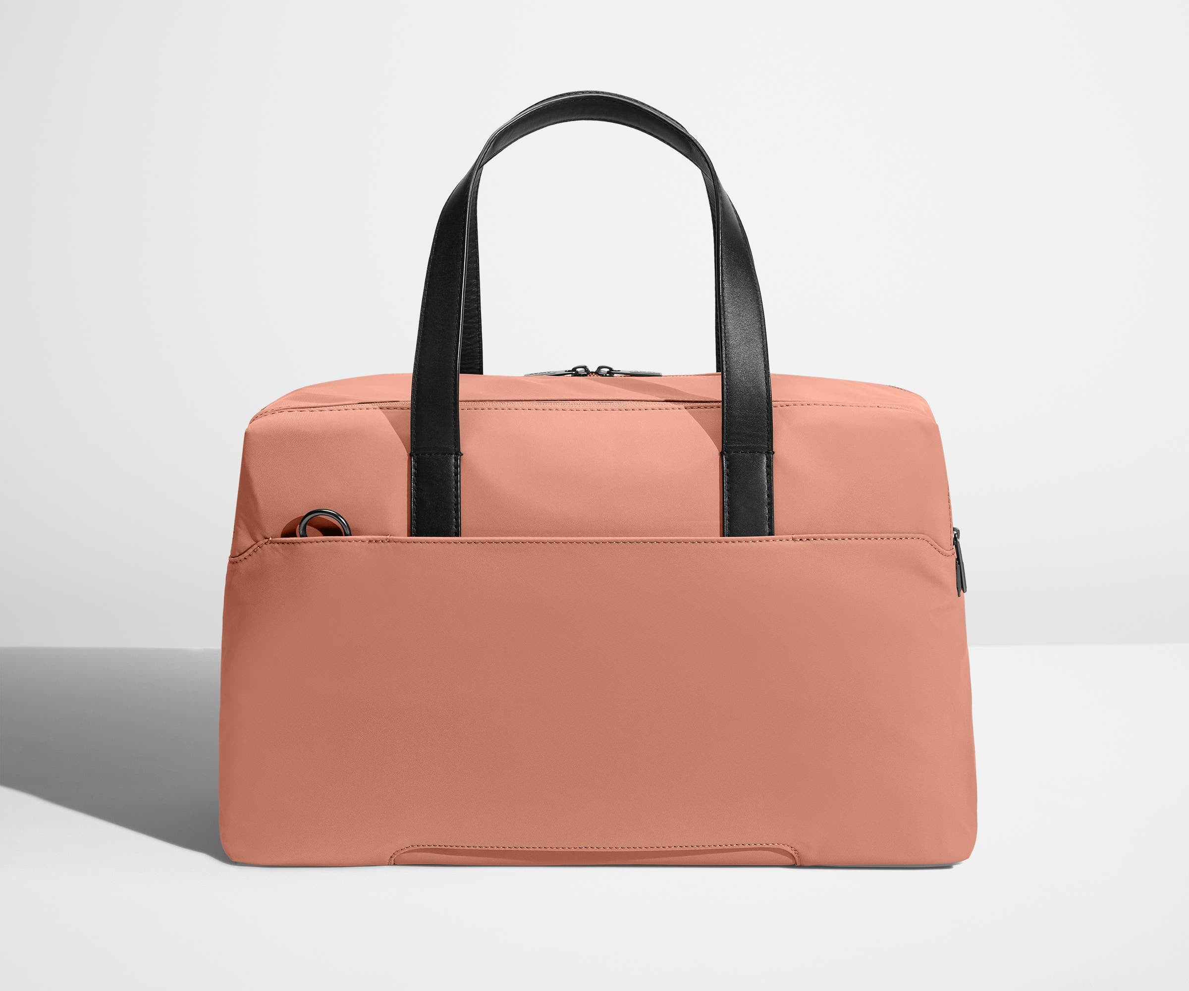 Back view of The Overnight bag with trolley sleeve pass-through