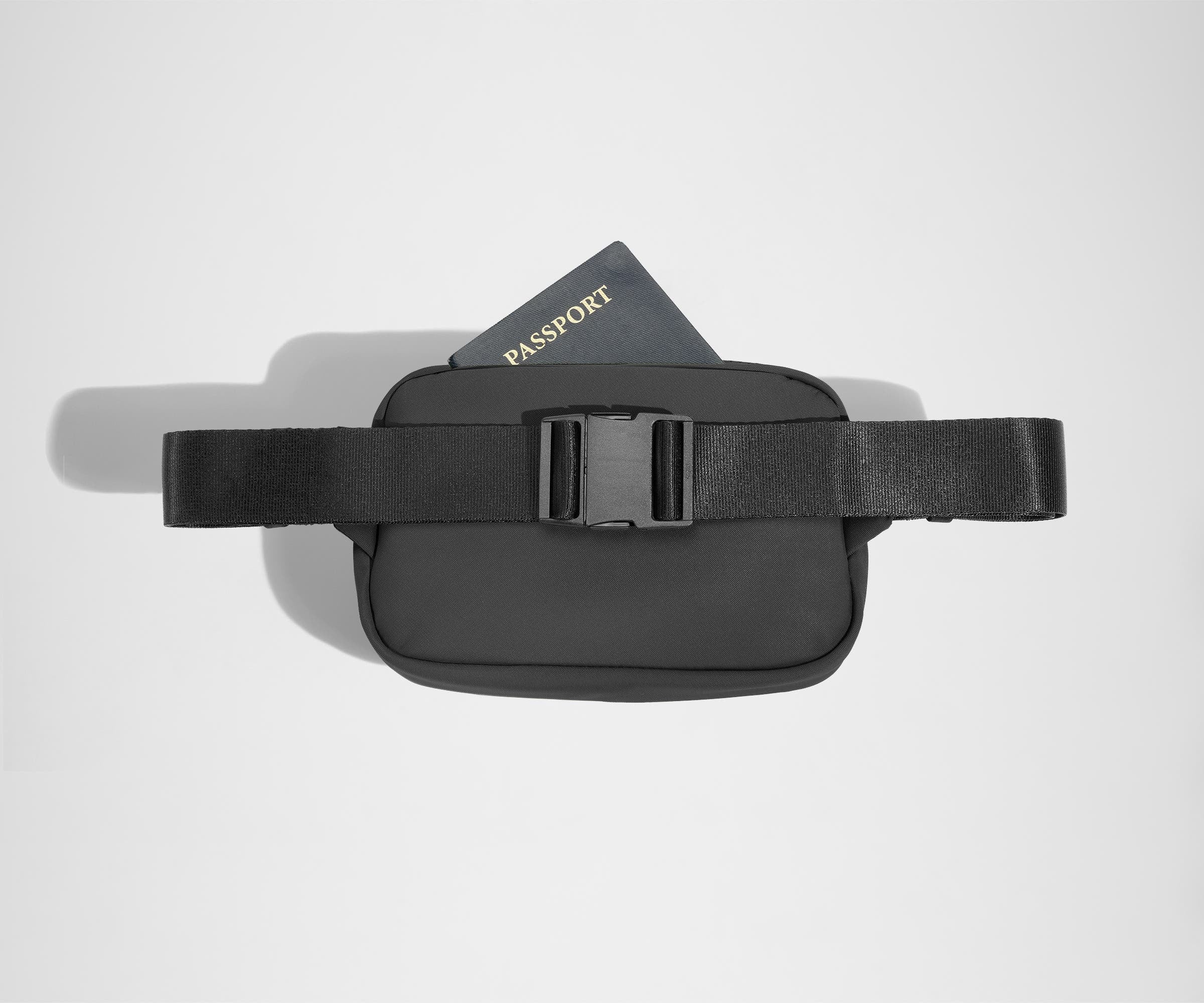 Passport in the exterior zip pocket