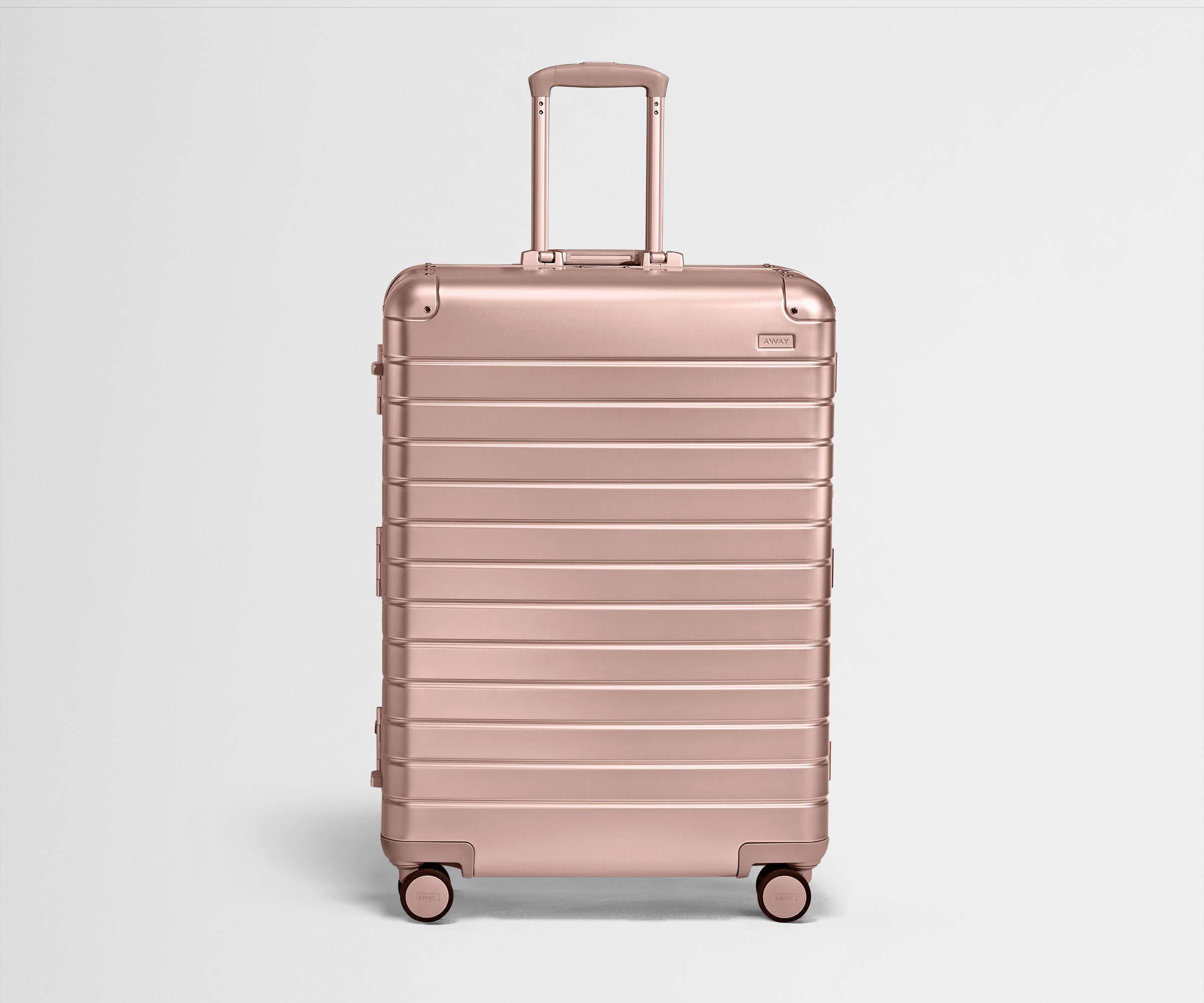 The Large Aluminum Suitcase in Rose Gold Away - Main Image