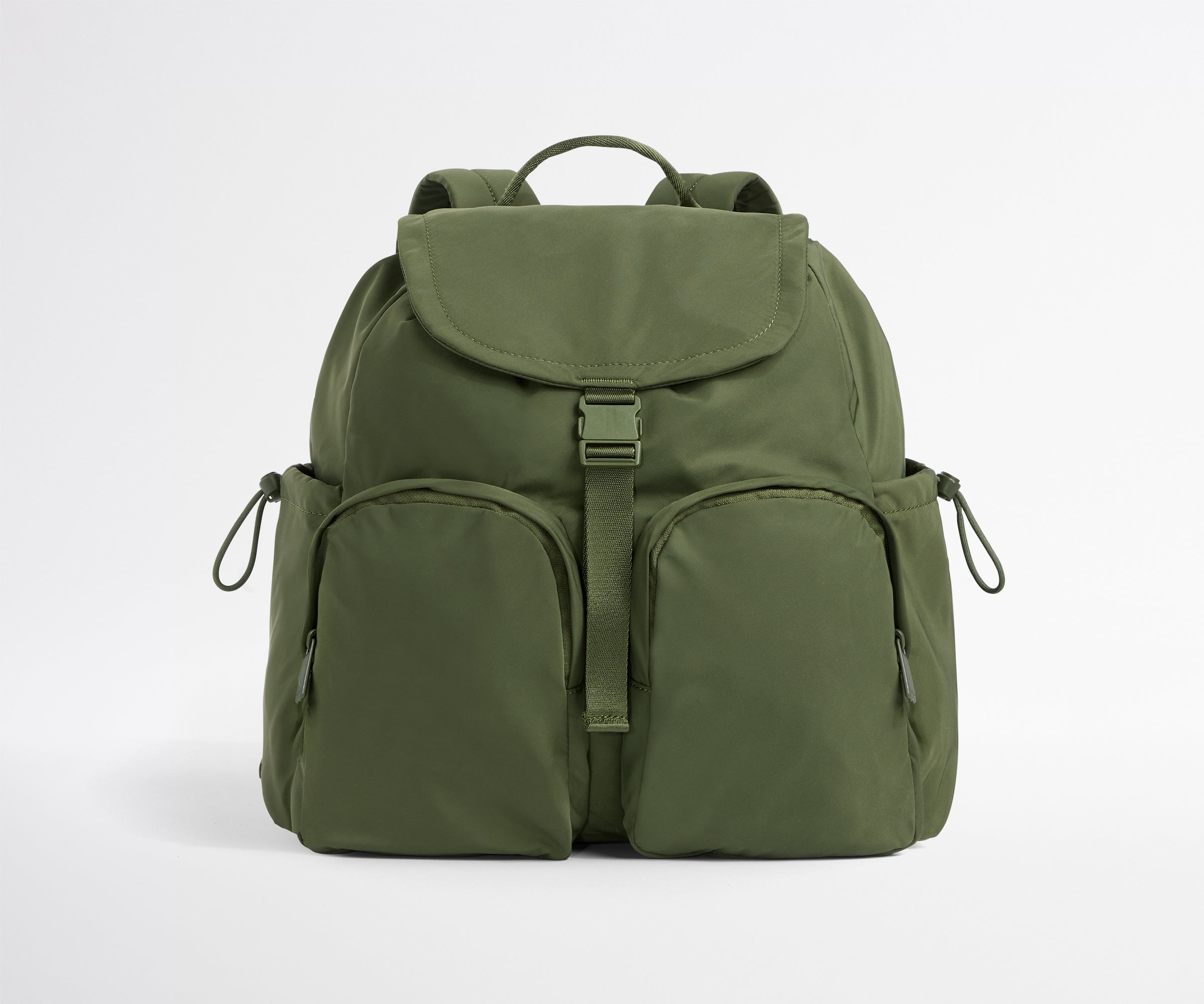 Olive Green Cargo Backpack for Travel