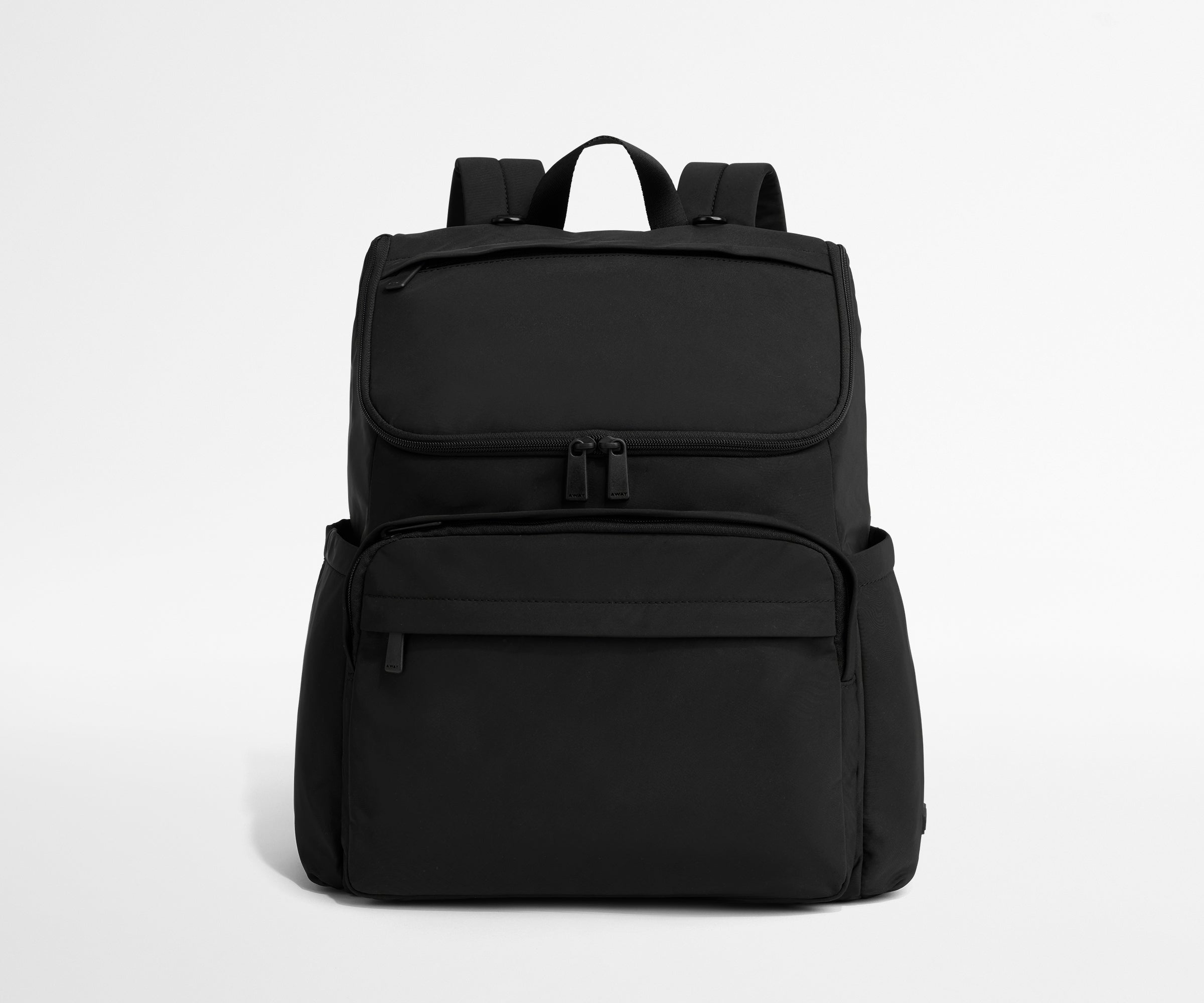 diaper bag black leather backpack Away Featherlight Diaper Backpack in Jet Black