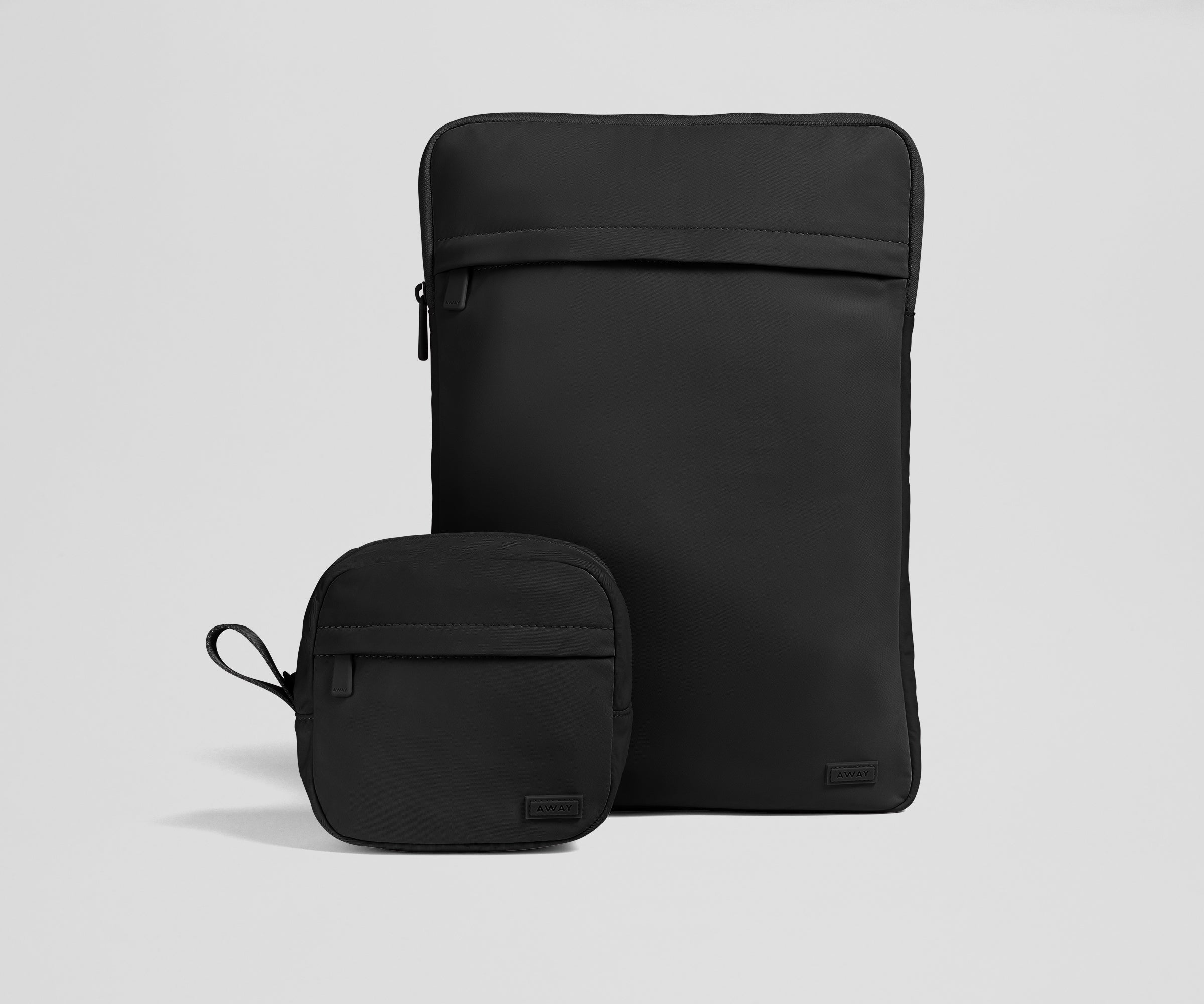 Laptop Sleeve and Tech Organizer in Black