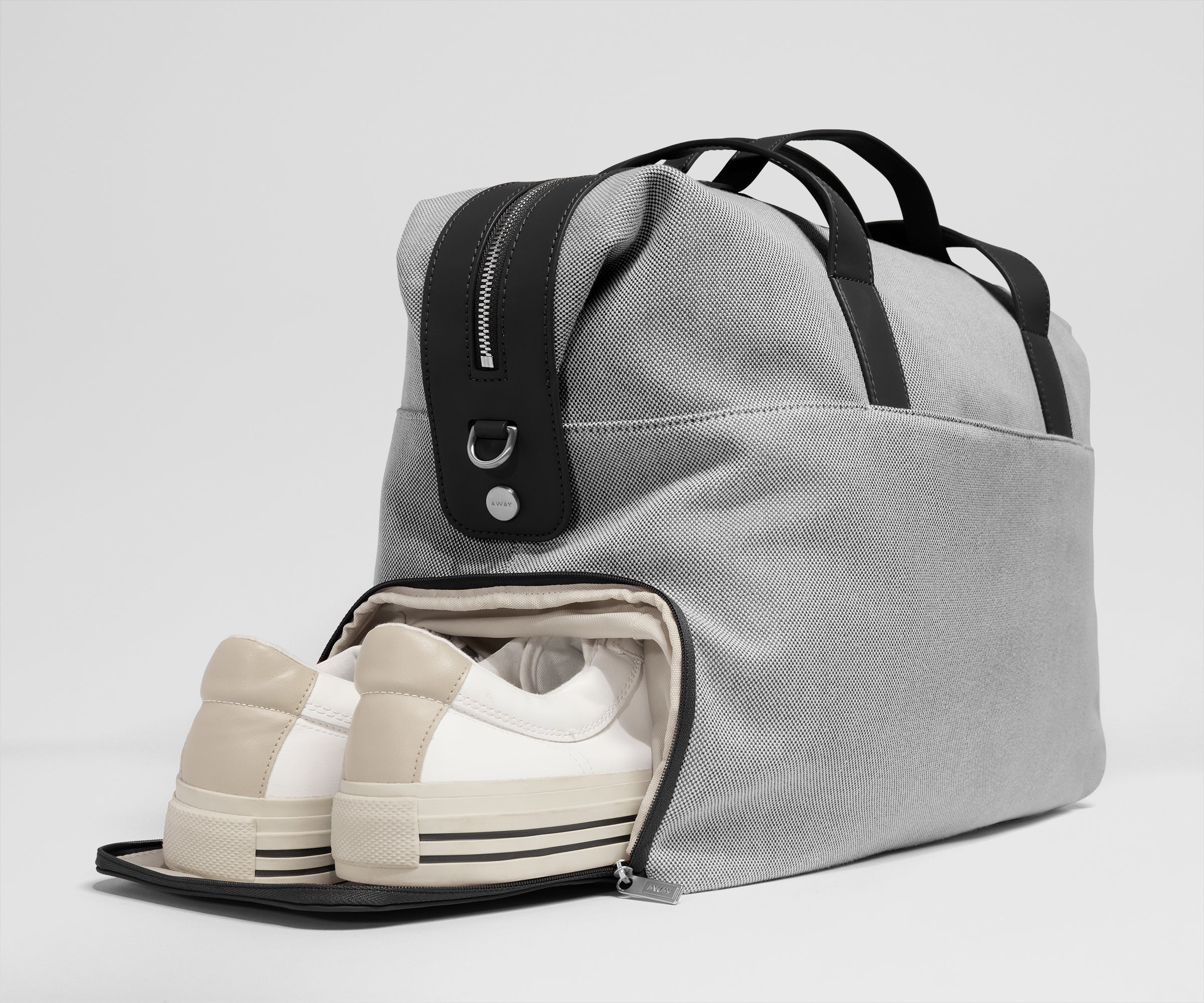Canvas Overnight Bag in Jet Black