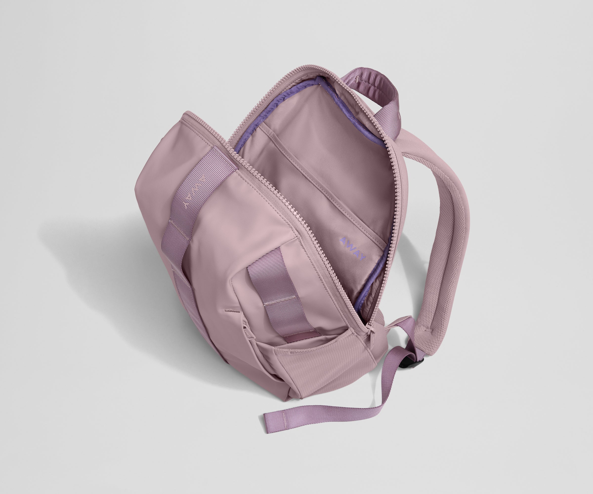 Open, unpacked view of the 20L backpack