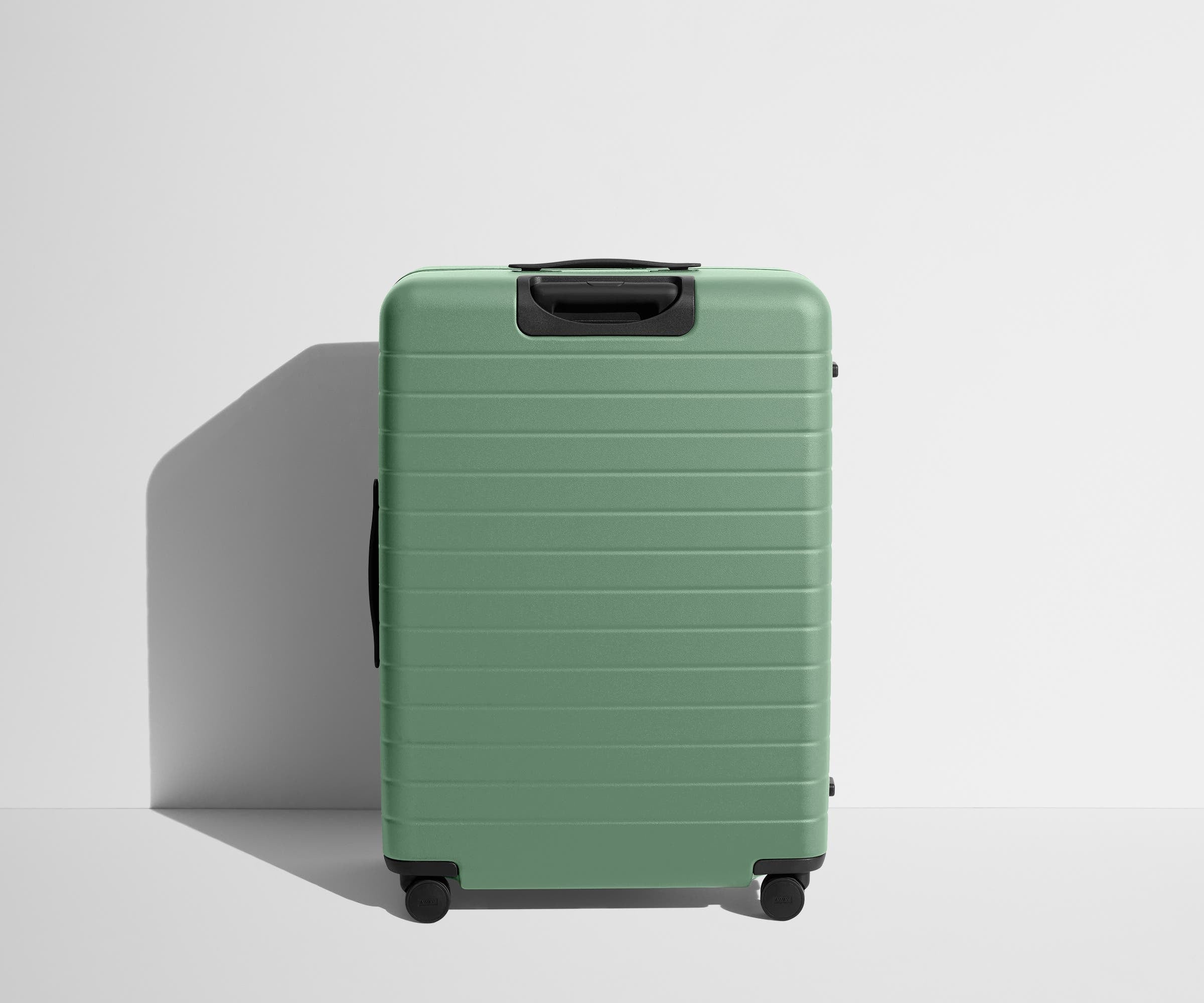 Back product view of The Large Flex suitcase in Sea Green