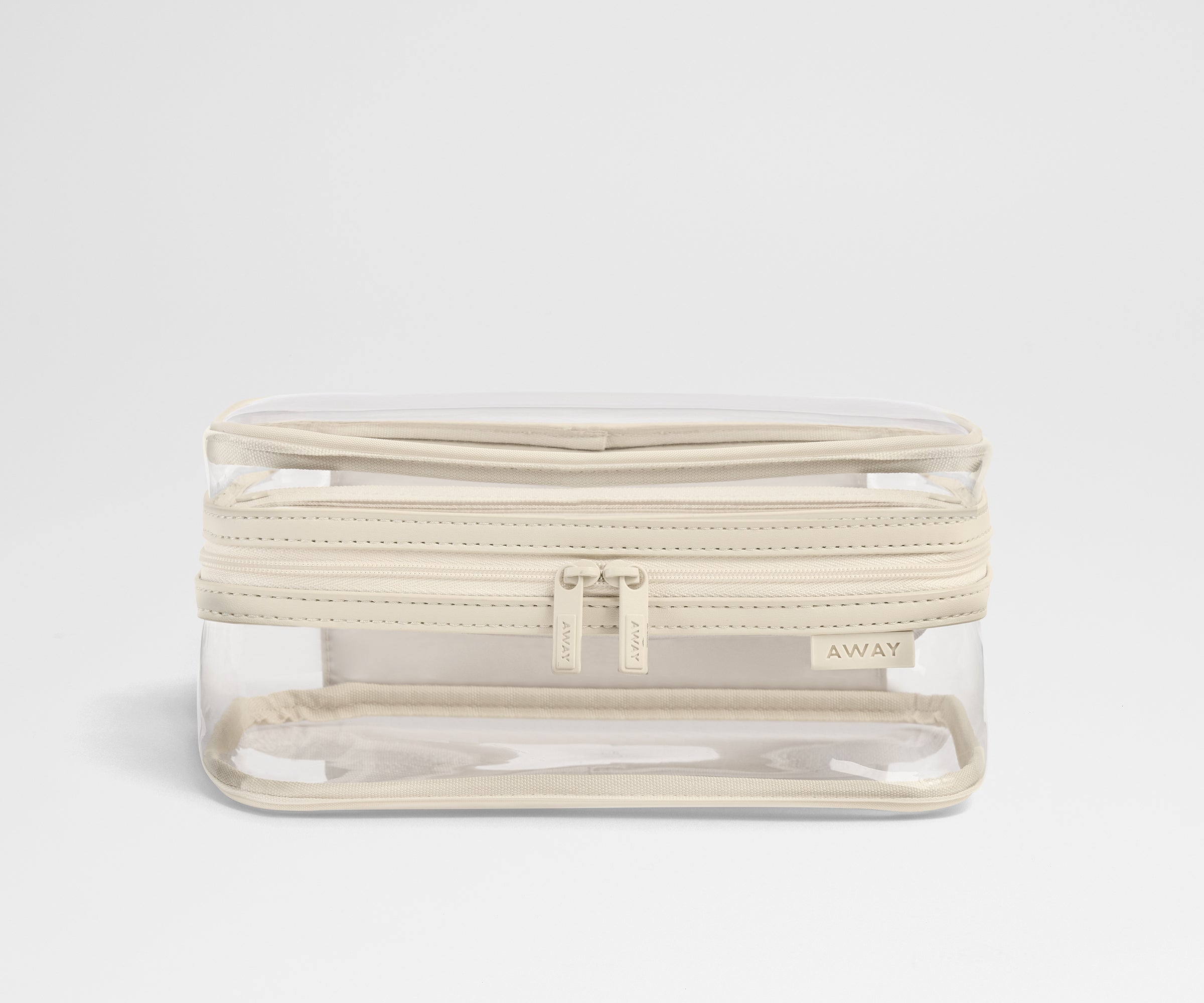 Clear Toiletry Bag in Salt White Away: Built for modern travel