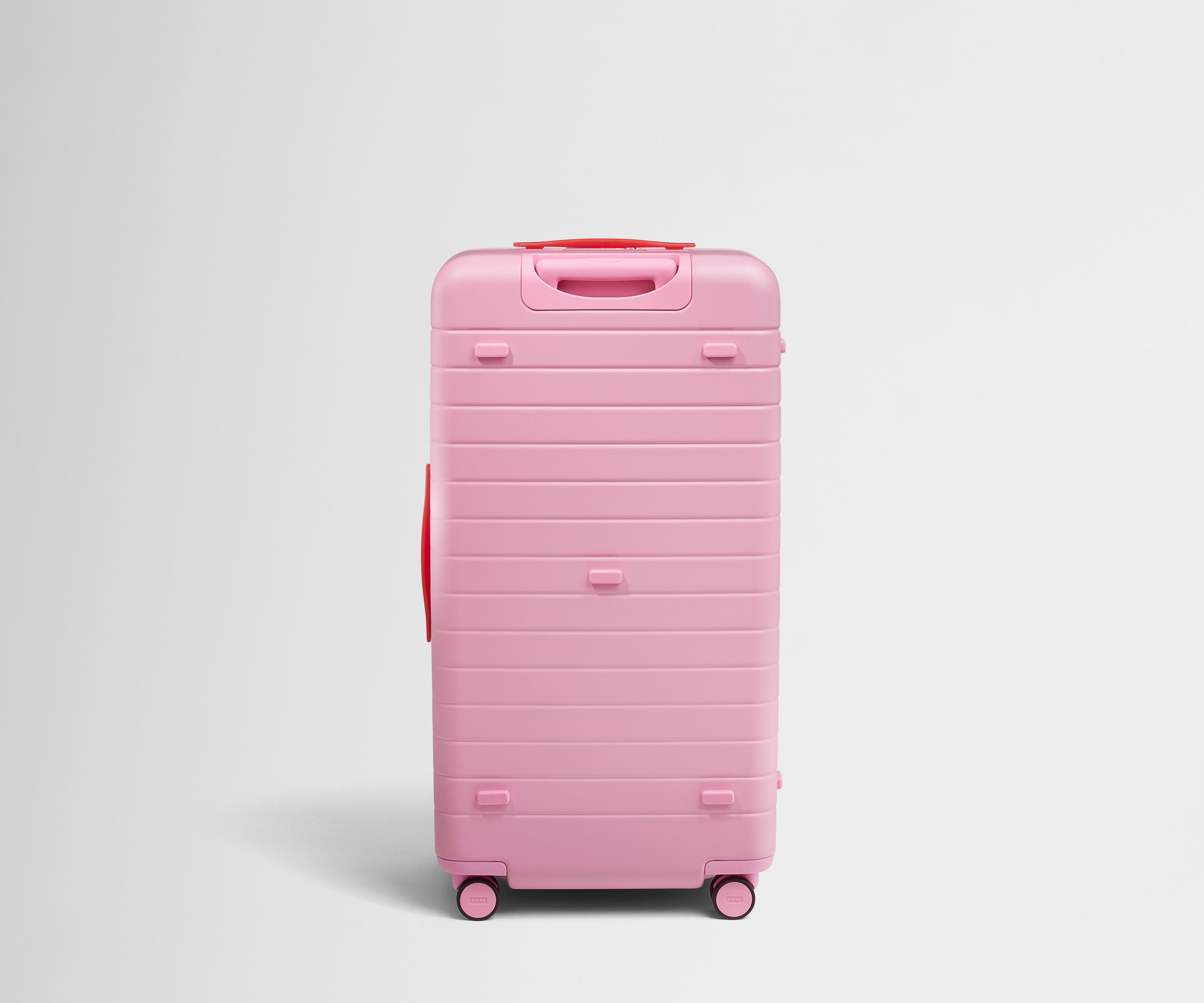 Back product view of The Trunk suitcase in Hot Pink
