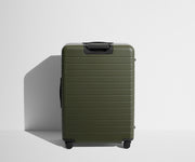 Back product view of The Large suitcase in Olive Green