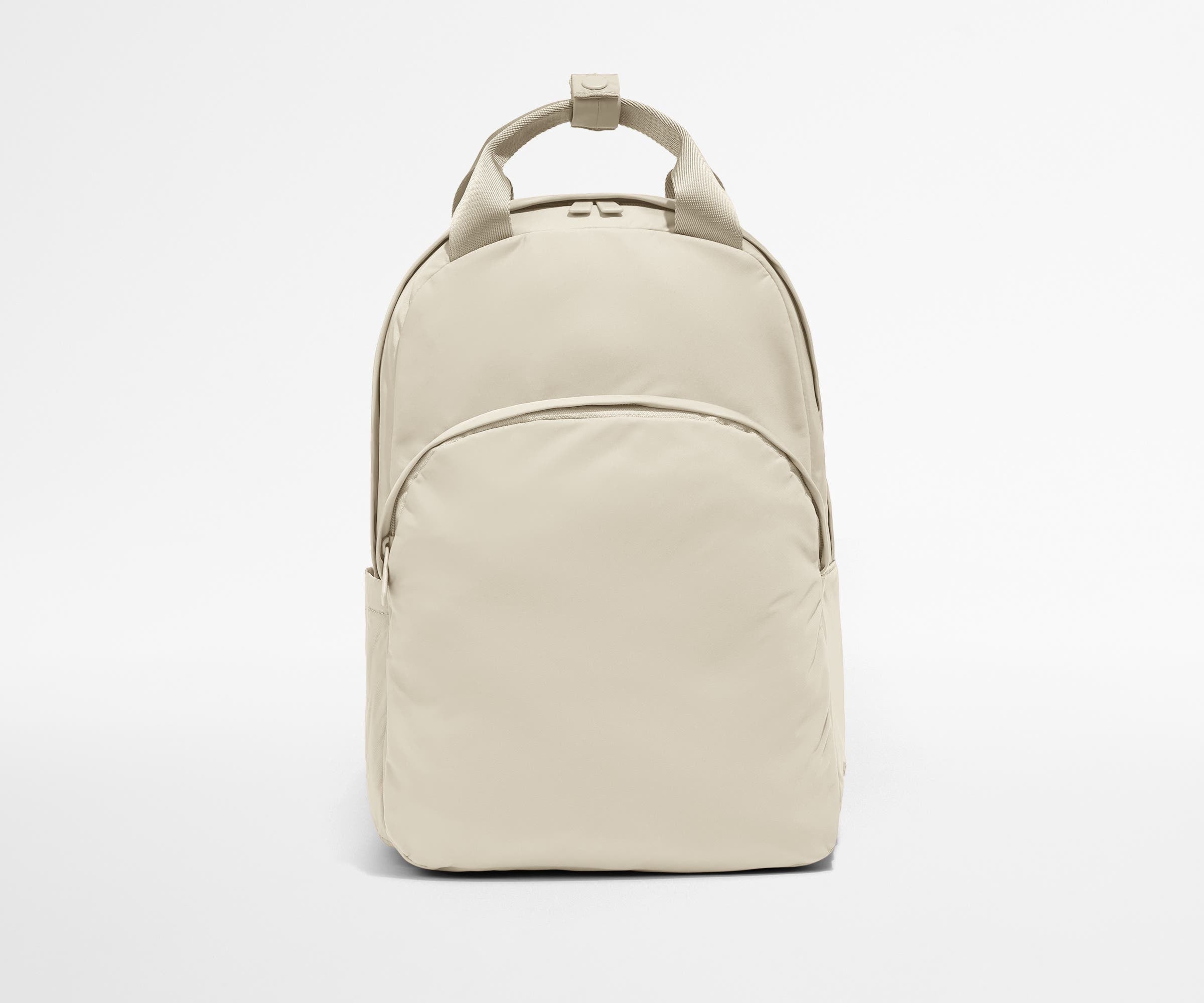 Front view of the Featherlight Backpack with top handles