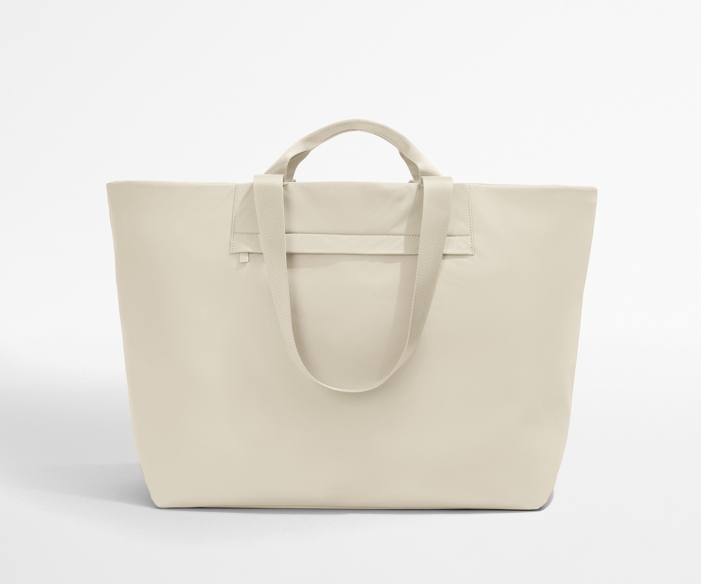 Front view of the Large Featherlight Tote with the handles and shoulder straps