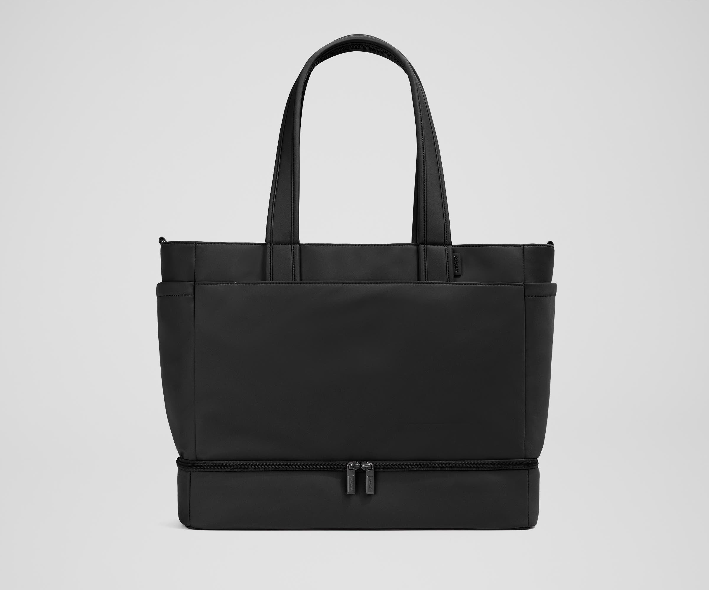 best travel diaper tote bag Away Double Diaper Tote in Jet Black