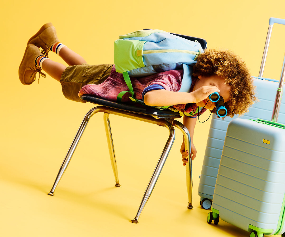 backpack for travel with kids STATE Bags Kane Mini Reflective Astronaut access pockets Carry-on travel backpacks for parents: