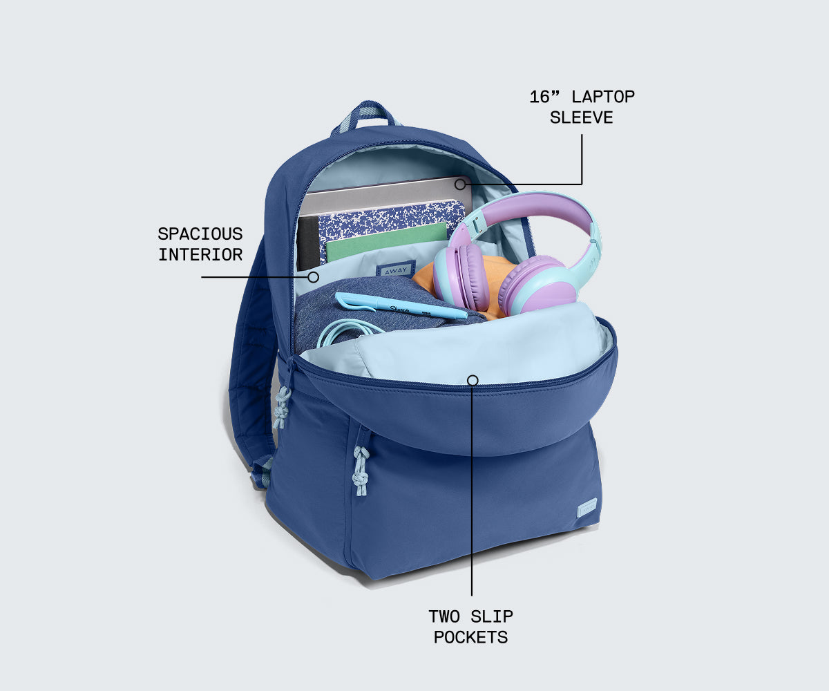 Away Featherlight Daily Backpack in Tidal Blue