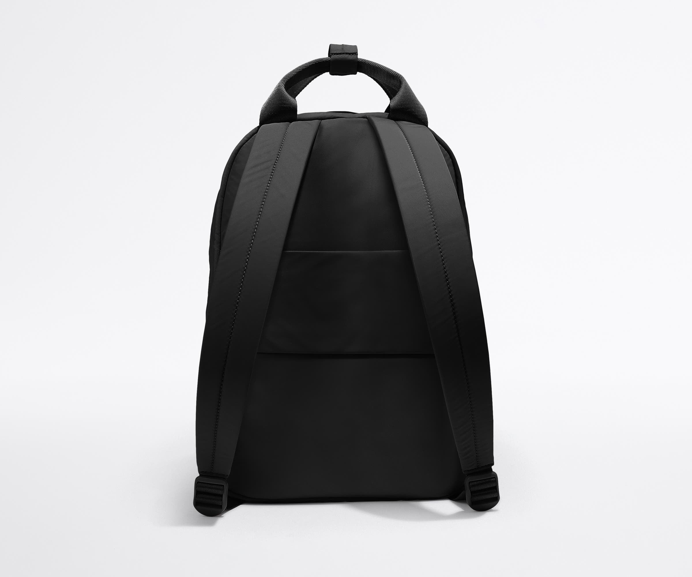 Padded shoulder straps and trolley sleeve on the back of the Featherlight Backpack