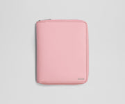 Zipped, front view of the leather Travel Wallet