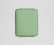 Zipped, front view of the leather Travel Wallet