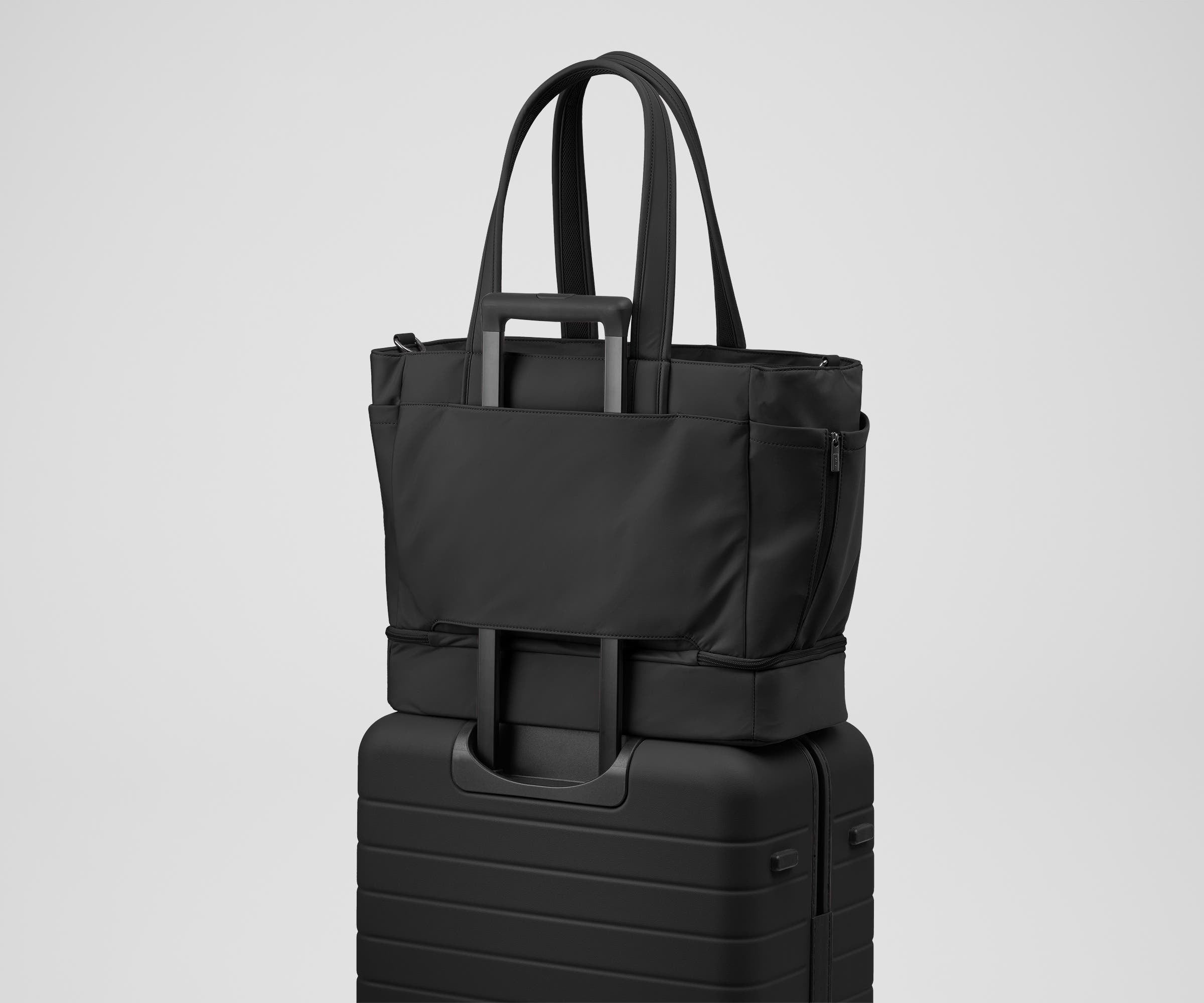 diaper bag as travel tote Away Double Diaper Tote in Jet Black