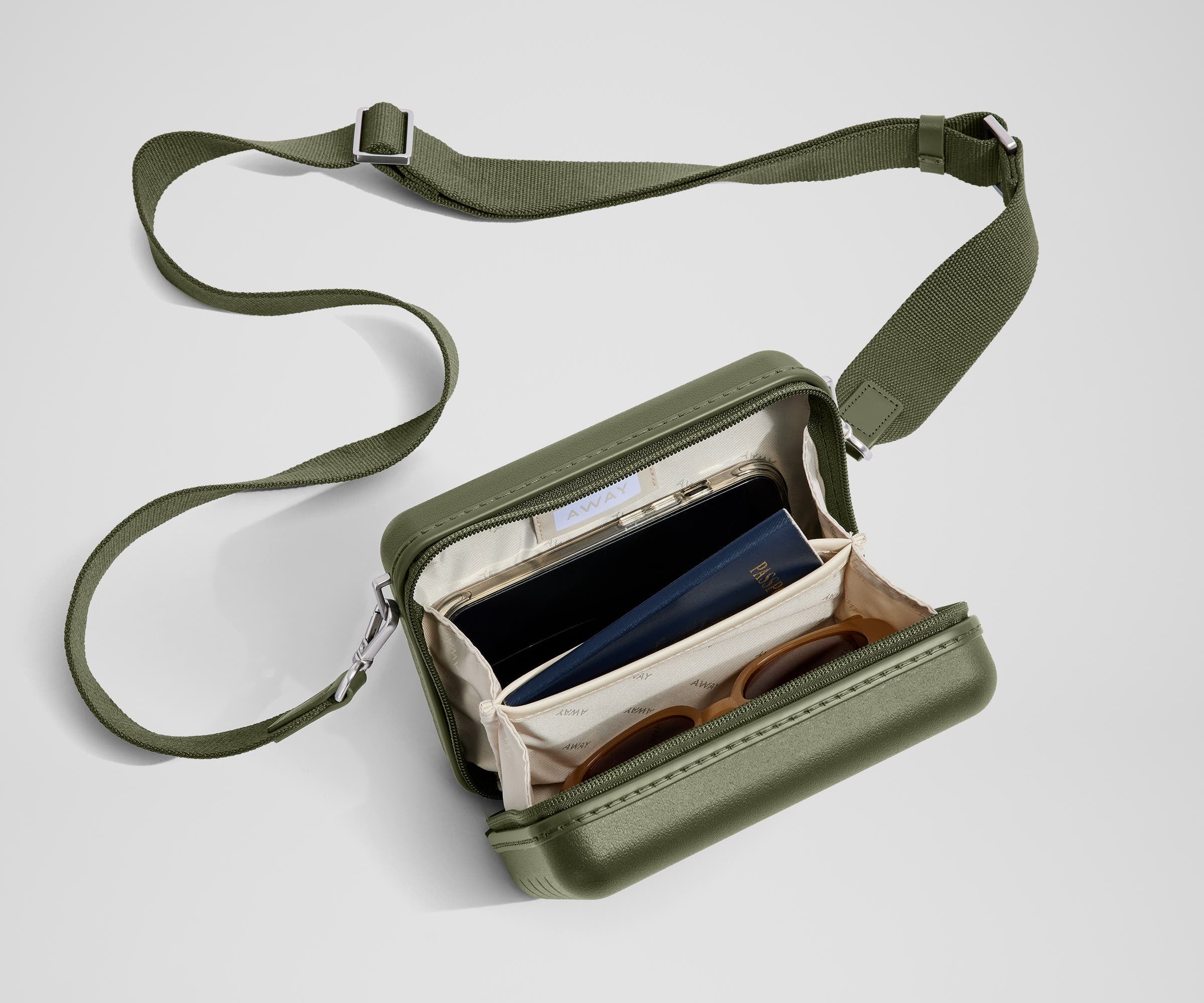 The Mini Crossbody Bag in Olive Green