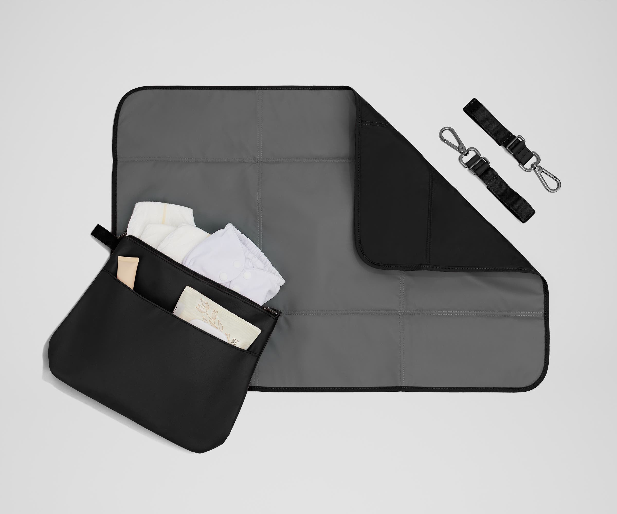 best travel diaper tote bag Away Double Diaper Tote in Jet Black