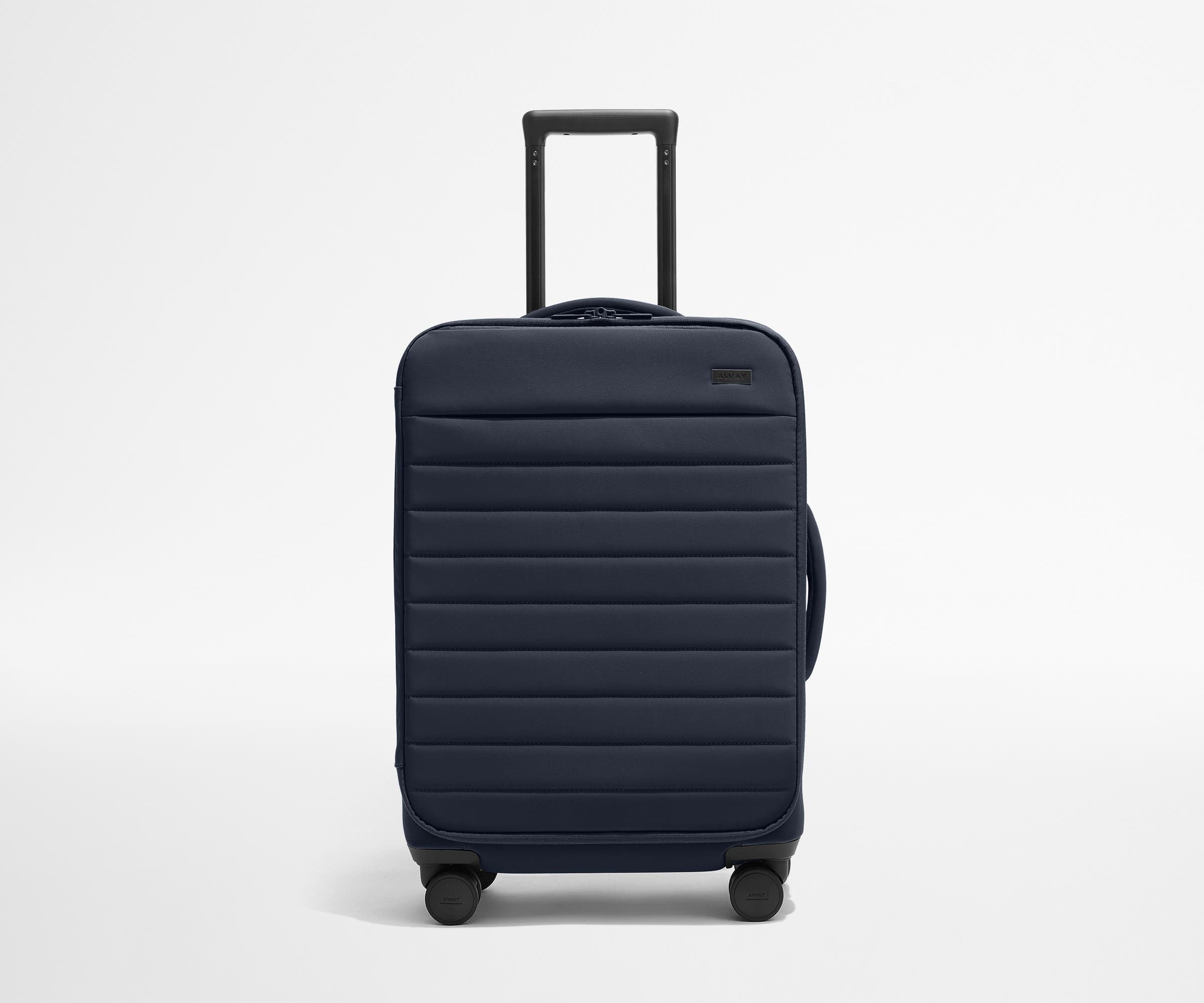 Softside Bigger Carry-On Suitcase in Navy Blue | Away