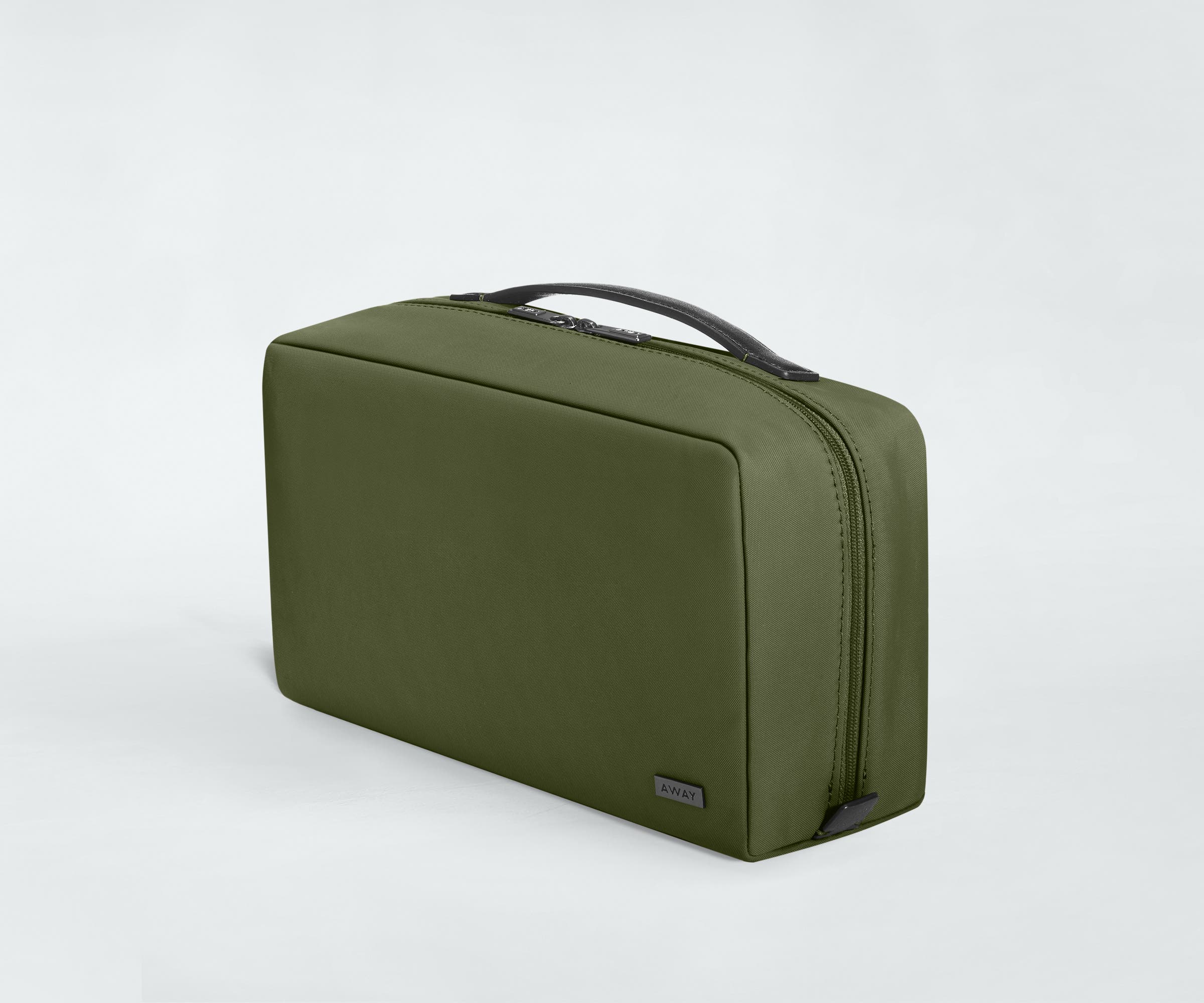 The Large Toiletry Bag in Olive Green