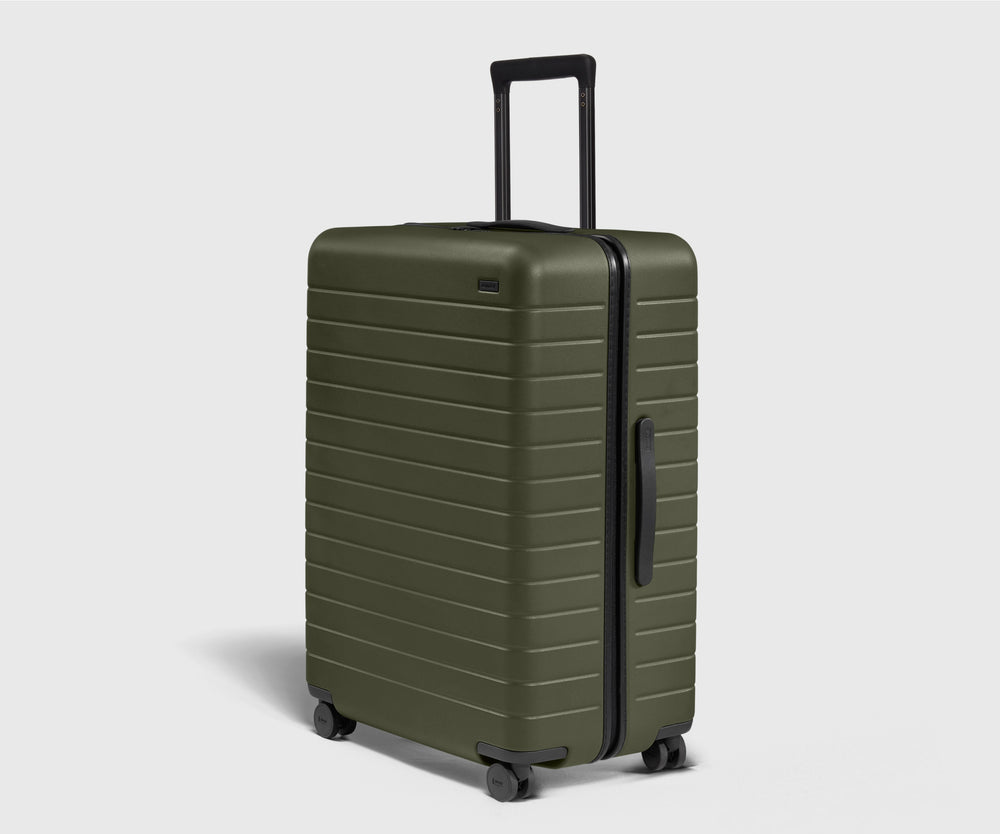 Shop Large & Checked Suitcases in Olive Green | Away