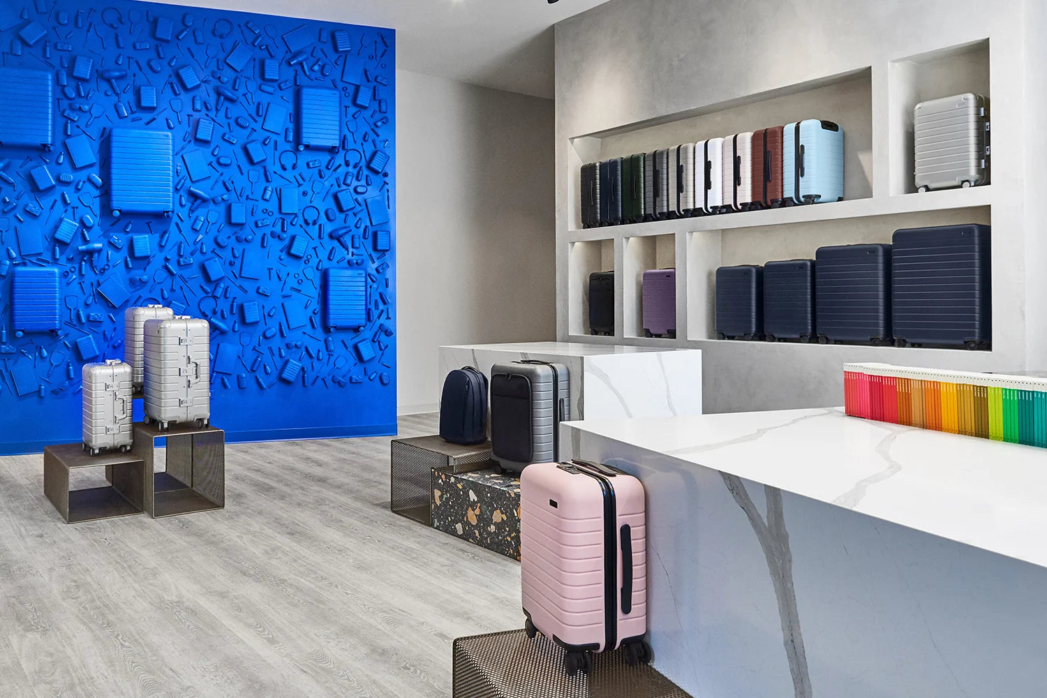 Small Toiletry Bag in Navy Blue