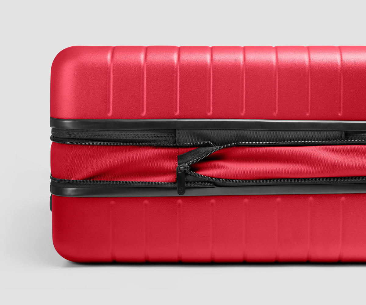 The Carry-On Flex 3 in Cherry Red