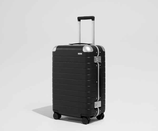 Aluminum Edge Bigger Carry-On in Jet Black | Away