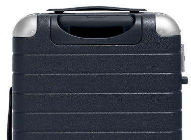 The Aluminum Edge Bigger Carry-On in Navy Blue