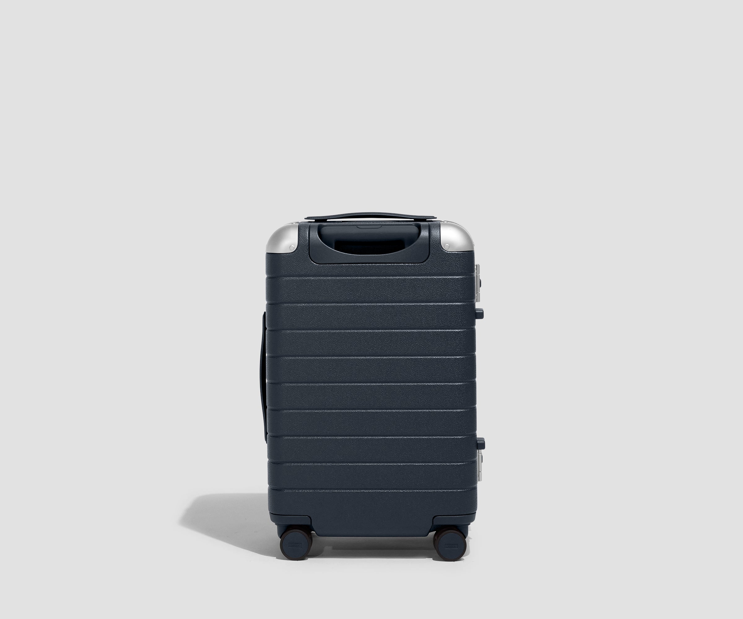 The Aluminum Edge Carry-On in Navy Blue
