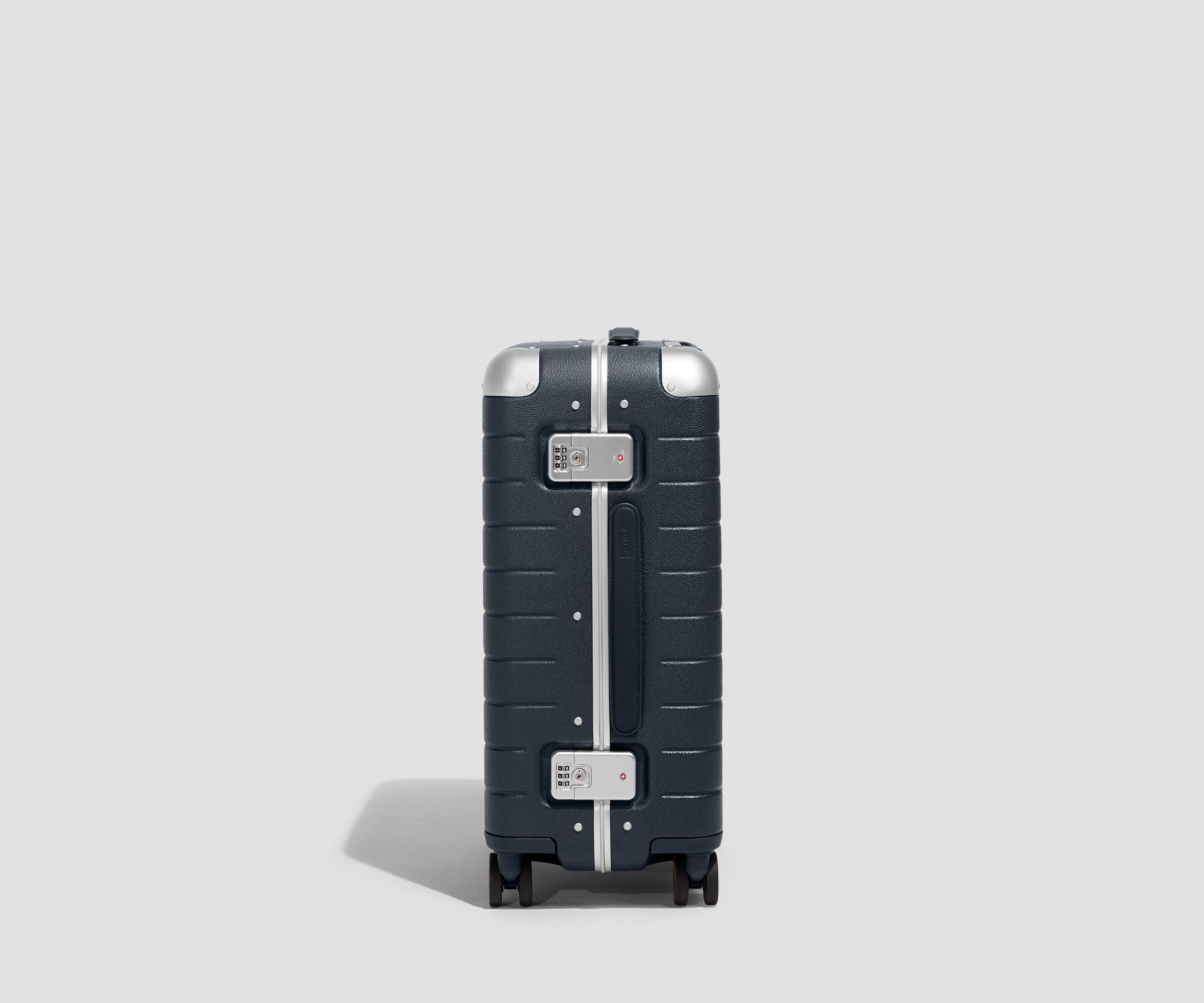 The Aluminum Edge Carry-On in Navy Blue