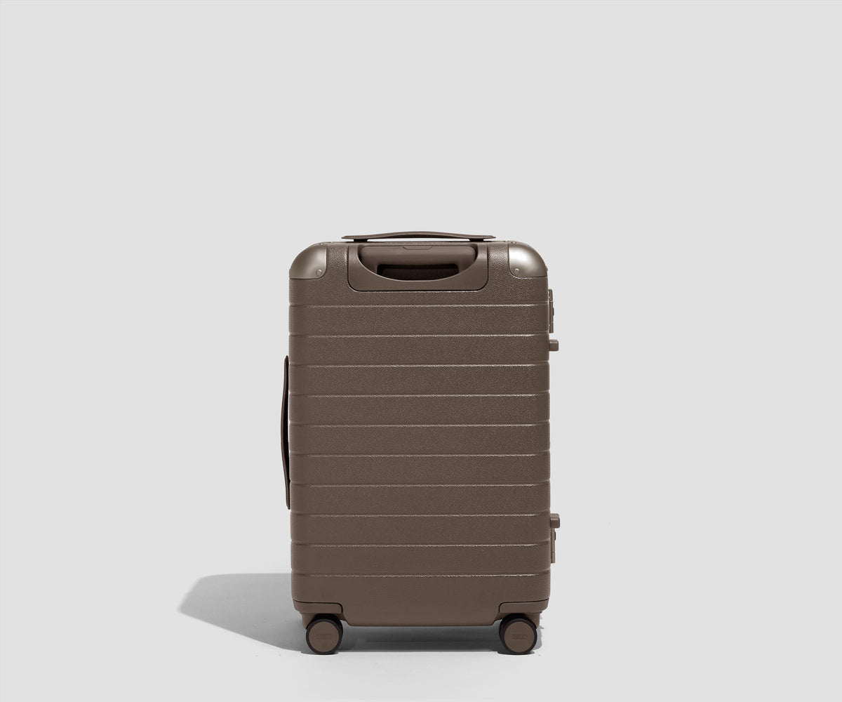 The Aluminum Edge Bigger Carry-On in Smokey Taupe