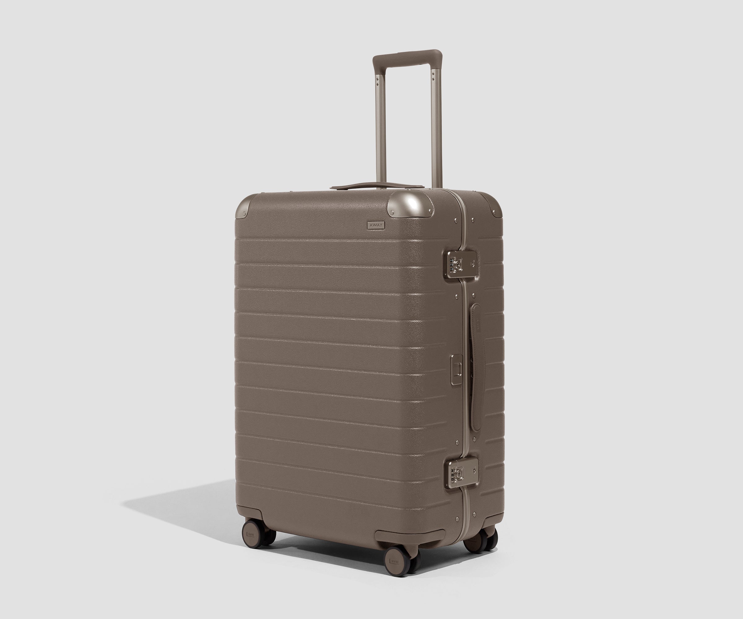 Shop Medium Aluminum Edge suitcase in Oxblood Red | Away