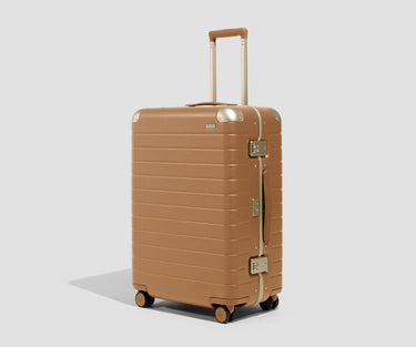 The Aluminum Edge Medium in Cognac Brown