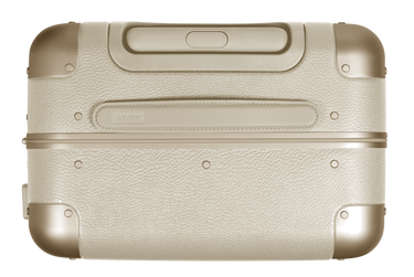 The Aluminum Edge Bigger Carry-On in Champagne White