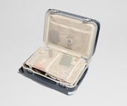 The Aluminum Edge Bigger Carry-On in Navy Blue