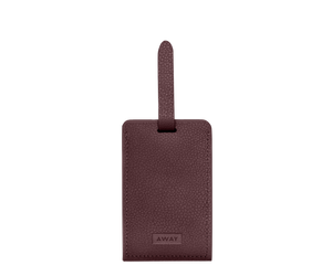 Aluminum Edge Tag in Oxblood Red