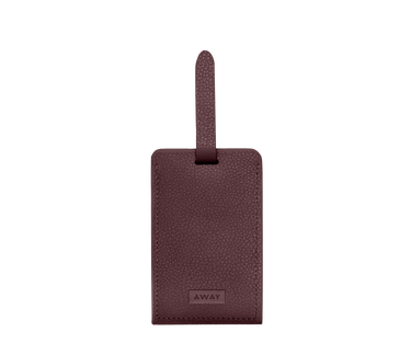 Aluminum Edge Tag in Oxblood Red