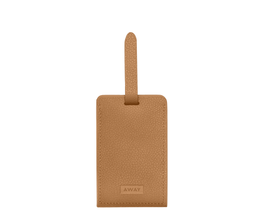 Aluminum Edge Tag in Cognac Brown