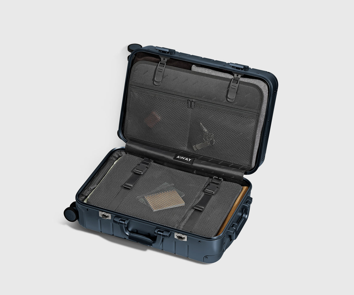 The Aluminum Carry-On in Arctic Steel