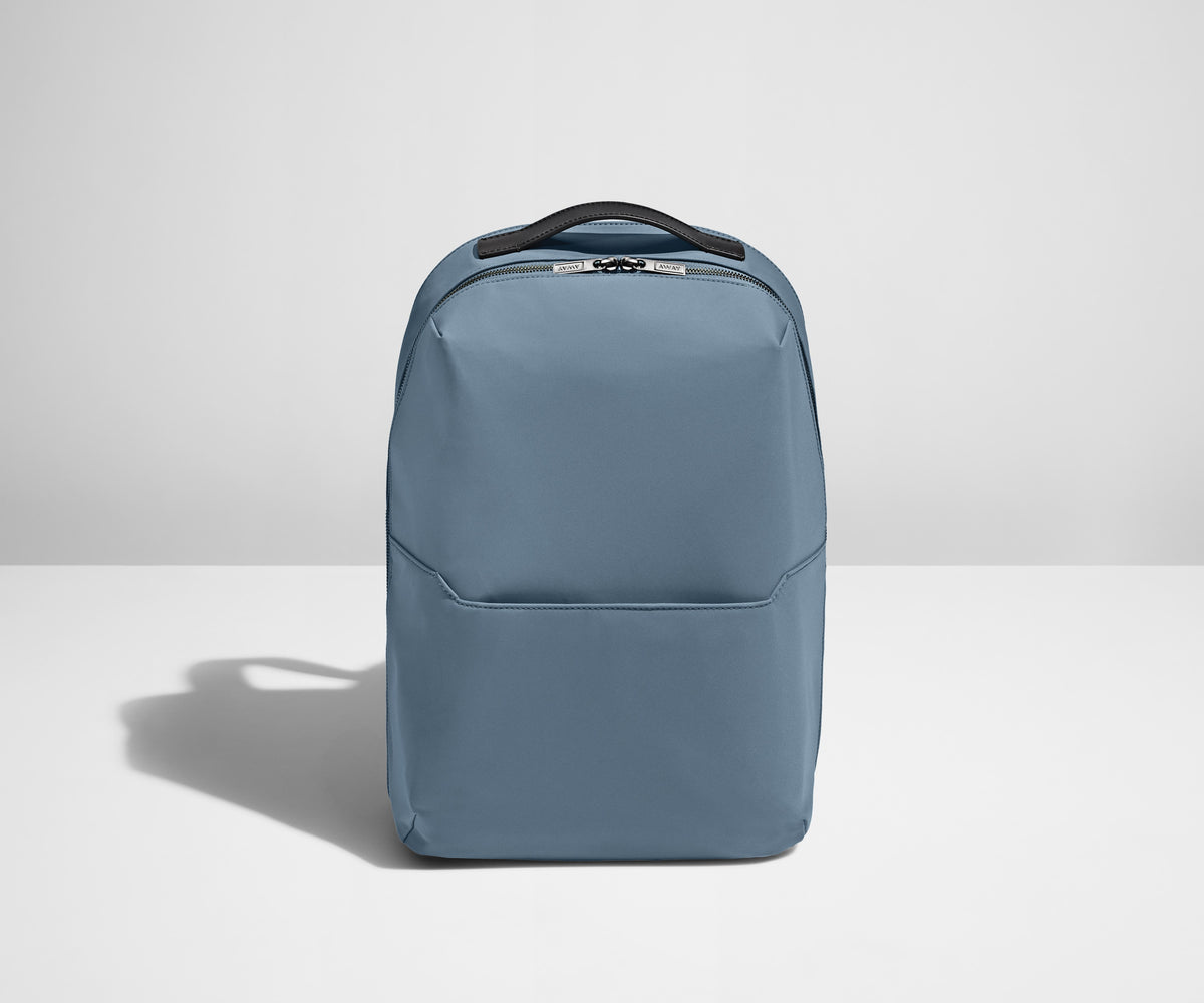 best travel backpack with zipper in back Away Everywhere Zip Backpack in Jet Black