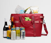Cooler Tote in Cherry Red