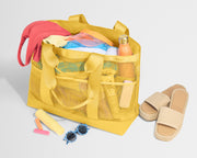 Beach Tote in Golden Hour Yellow