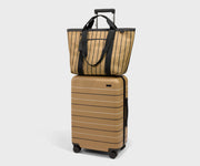 Riviera Straw Tote in Black Seagrass