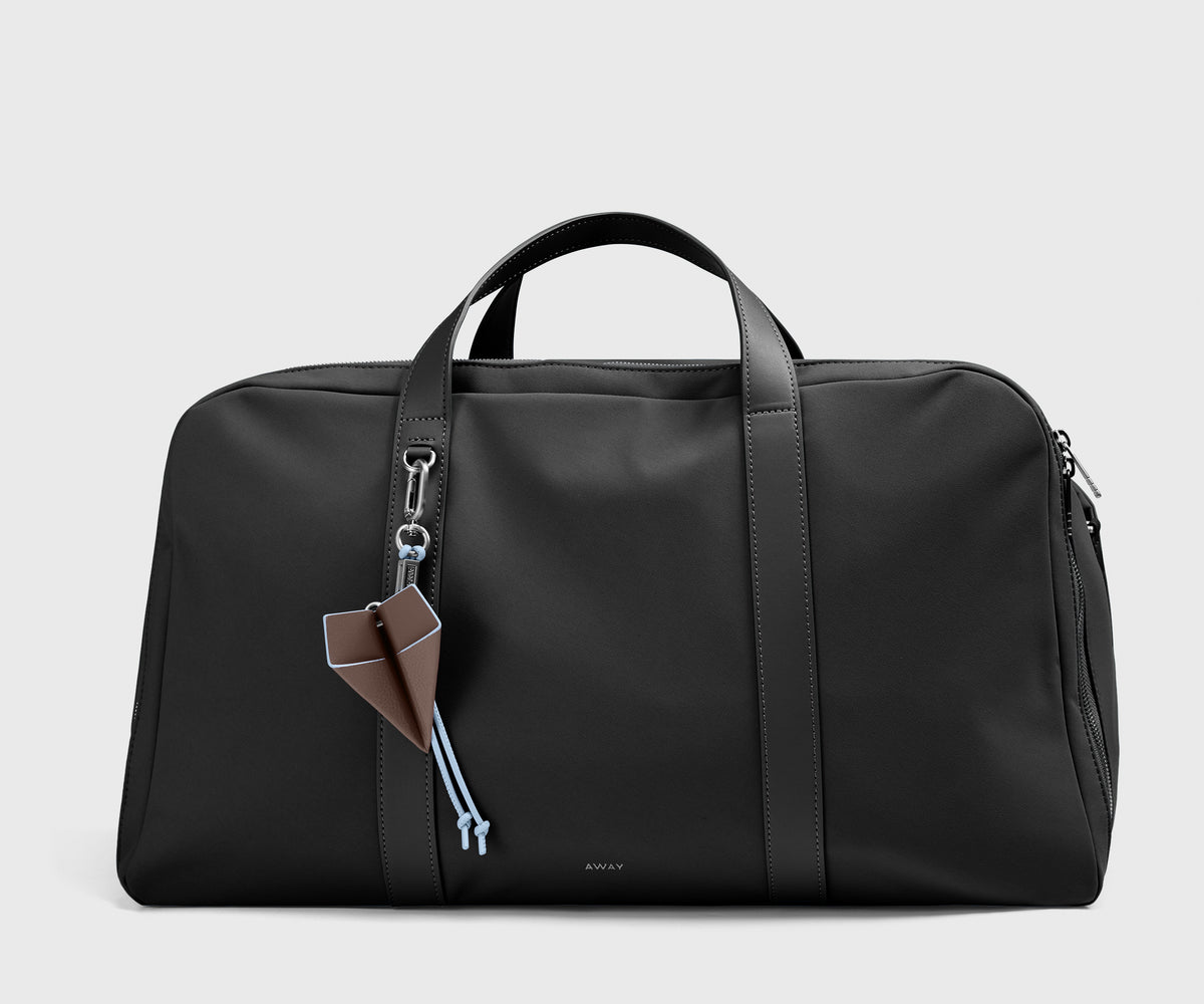 Plane Charm in Chocolate Brown/Powder Blue