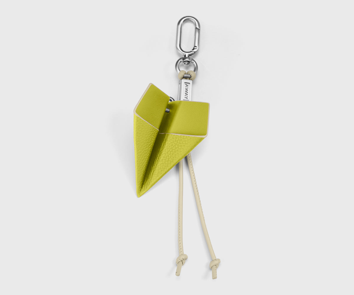 Plane Charm in Chartreuse Spark/Smokey Taupe