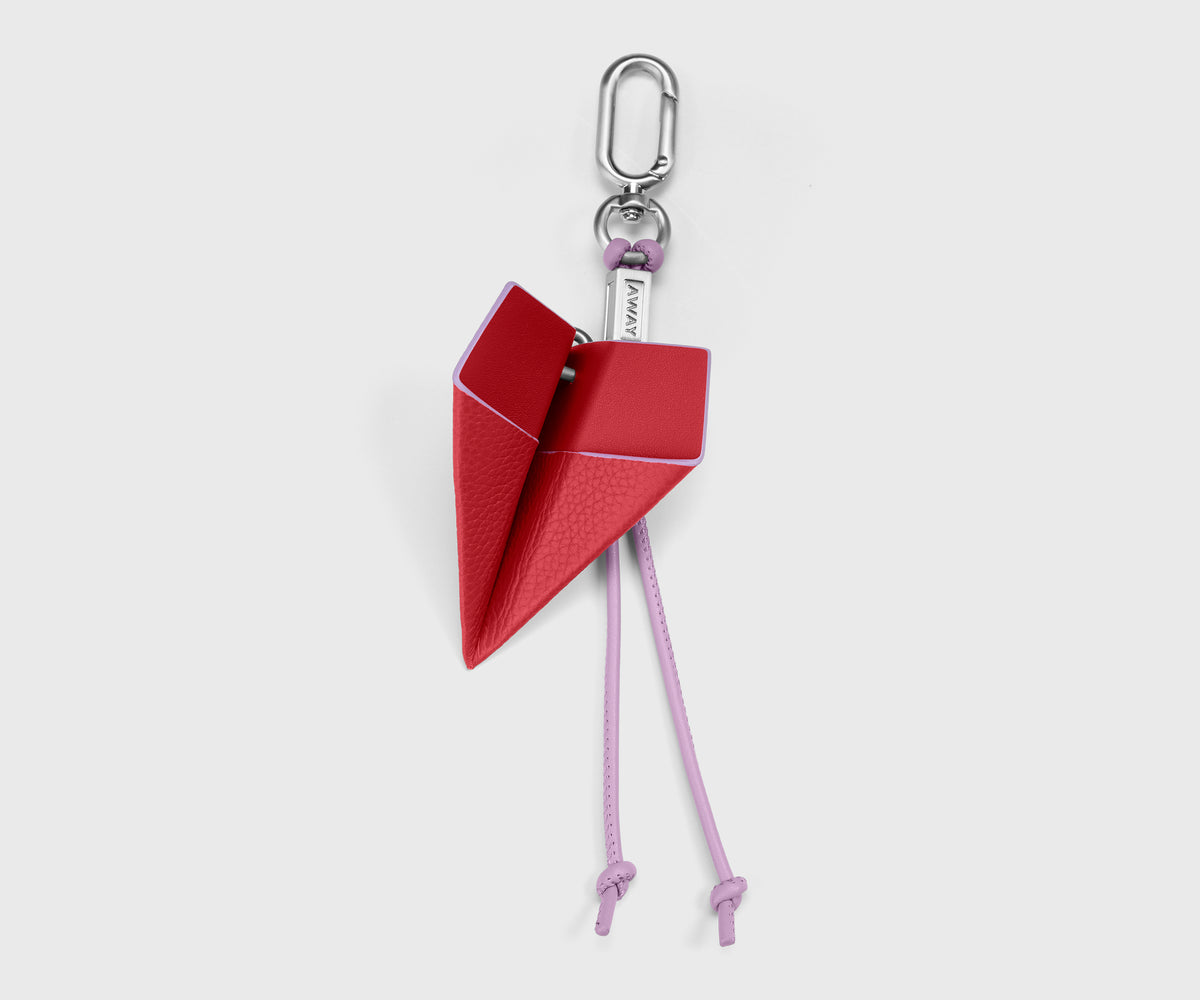 Plane Charm in Cherry Red/Electric Iris