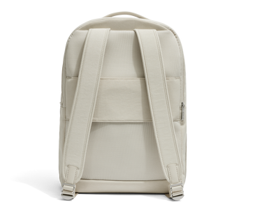 The Everywhere Zip Backpack in Salt White Textured Nylon